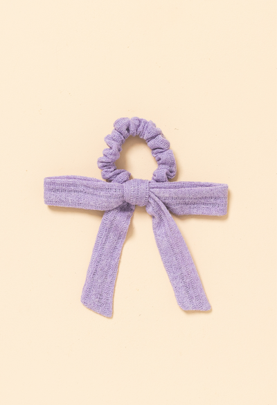 Lilac Dainty Knit Emma Scrunchie