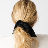 Crinkle Noir Emma Scrunchie