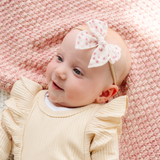 Peony Floral Headband Bow