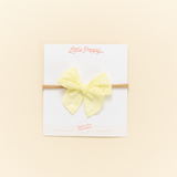 Citron Ditsy Daisy Headband Bow