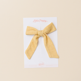 Marzipan Vintage Pointelle Bow Clip
