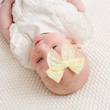 Citron Ditsy Daisy Headband Bow