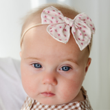 Peony Floral Headband Bow