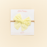Citron Ditsy Daisy Headband Bow