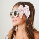 Peony Floral Bow Clip