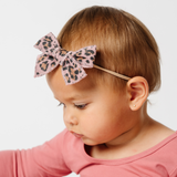 Leopard Blush Headband Bow