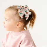 Ivory Coronation Floral Bow Clip