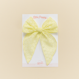Citron Ditsy Daisy Bow Clip