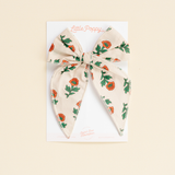 Ivory Coronation Floral Bow Clip