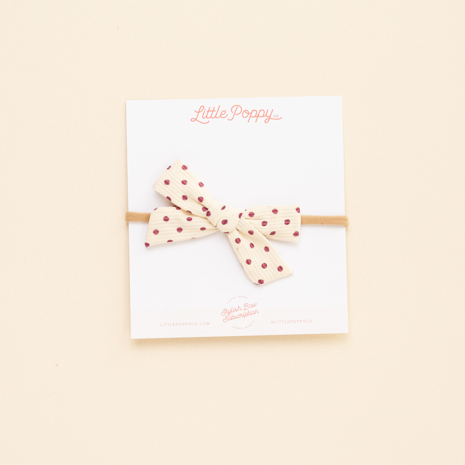 Purple Textured Dot Headband Bow