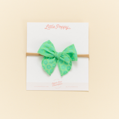 Jade Ditsy Daisy Headband Bow