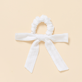 White Stitched Dobby Emma Scrunchie