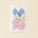 The Genevieve Bow Clip Set