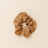 Chestnut Check Midi Scrunchie