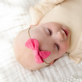 Hibiscus Vintage Pointelle Headband Bow