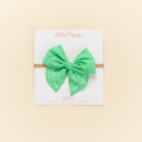 Jade Ditsy Daisy Headband Bow