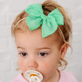 Jade Ditsy Daisy Headband Bow