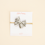 Olive Layered Lace Headband Bow