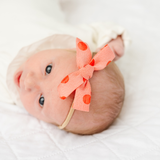 Wild Berry Jacquard Dot Headband Bow
