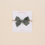 Pine Scallop Grove Headband Bow