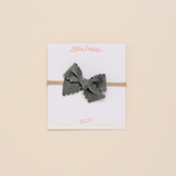 Pine Scallop Grove Headband Bow