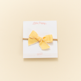 Daffodil Scalloped Ribbon Headband Bow