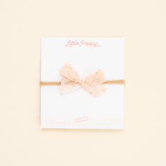 Stitched Lace Headband Bow