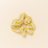 Citrus Stripe Chiffon Midi Scrunchie