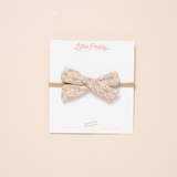 Winter Iris Floral Headband Bow