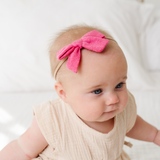 Hibiscus Vintage Pointelle Headband Bow