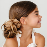 Chestnut Check Midi Scrunchie