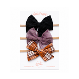 Stylish Three-Bow Subscription - Original Nylon Headband Set