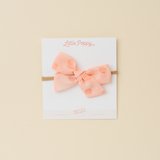 Juicy Melon Jacquard Dot Headband Bow