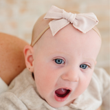 Crepe Suede Headband Bow