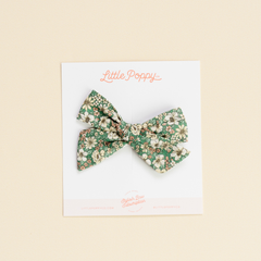 Jasmine Floral Bow Clip