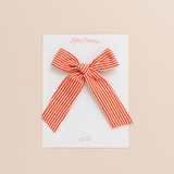 Candy Cane Stripe Bow Clip
