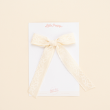 Ivory Layered Lace Mama Bow