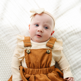 Sandstone Knit Gauze Headband Bow