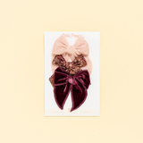 The Aster Bow Clip Set