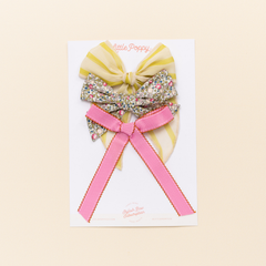 The Jasmine Bow Clip Set