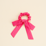 Hot Pink Crinkle Crepe Emma Scrunchie