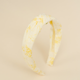 Lemon Vintage Floral Knot Headband