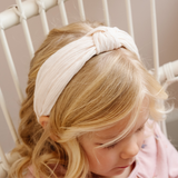 Pleated Ivory Knot Headband