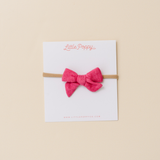 Hibiscus Vintage Pointelle Headband Bow