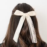 Ivory Layered Lace Mama Bow