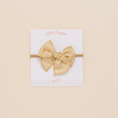 Gold Stardust Headband Bow