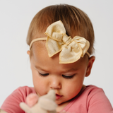 Gold Stardust Headband Bow