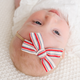 Heritage Vintage Stripe Headband Bow