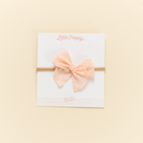 Rosé Ditsy Daisy Headband Bow