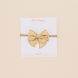 Gold Stardust Headband Bow